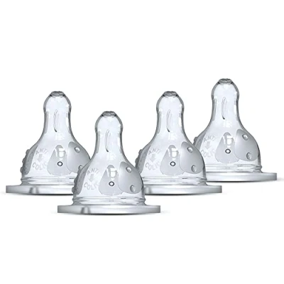 Image de Dodie Lot de 4 Tétines Plates anti coliques Sensation Débit 2 moyen