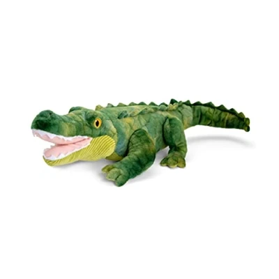 Image de Keel Toys KEELECO Peluche 100% recyclée Jouet écologique pour Enfant Crocodile 43cm SE1048