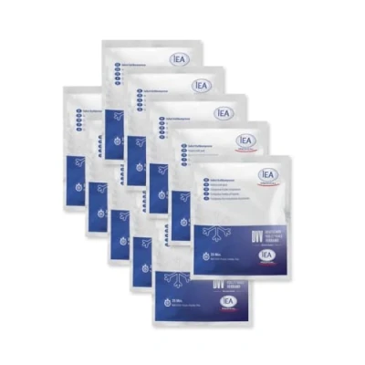 Image de IEA Medical Lot de 5 Compresses froides instantanées (15,2 x 12,7 cm) jetables à usage externe Coussin refroidissement Coussinets rafraîchissants Application simple