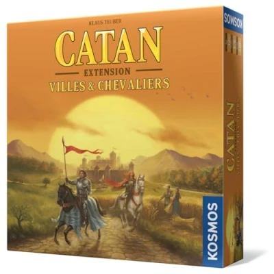 Image de Asmodee Kosmos, Catan Extension : Villes et Chevaliers (Edition 2022), Jeu de société, A partir 12 Ans, 3 à 4 Joueurs, 120 Min KOSCAT03FR