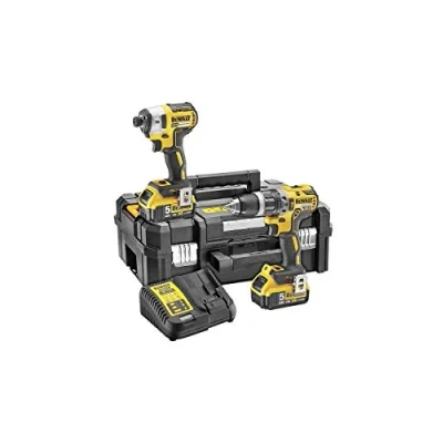 Image de DEWALT dck266p2t gb perceuse combi et visseuse à impact XR sans brossage Kit en TSTAK boite, 18 V, jaune / Noir