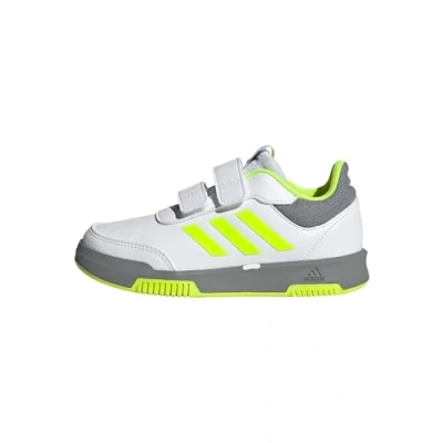Image de adidas Tensaur Hook and Loop Shoes Chaussures de Course, FTWR White Lucid Lemon Grey Three, 29 EU