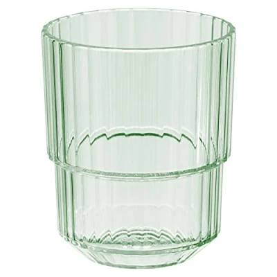 Image de APS Linea Gobelet en plastique Tritan de qualité supérieure, 0,15 l, sans BPA, empilable, incassable, réutilisable et lavable au lave vaisselle, 150 ml, vert clair