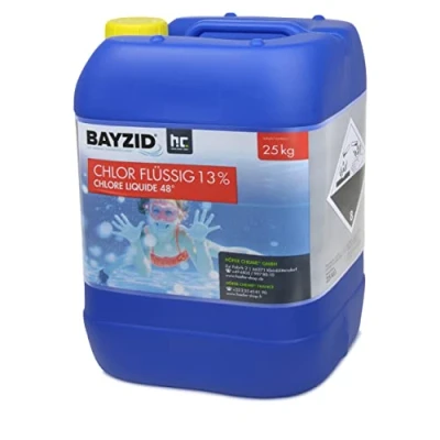 Image de Höfer Chemie 2 x 25 kg Chlore Liquide 48 pour Piscine avec Une teneur en Actif de 13 à 15% l&#039;entretien des piscines et la désinfection l&#039;eau Made in Germany
