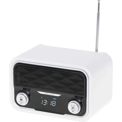 Image de Radio Bluetooth, Tuner FM, Lecteur MP3, Port USB et Carte SD, Sans Fil, Portable Adler AD1185potenciaBlanco