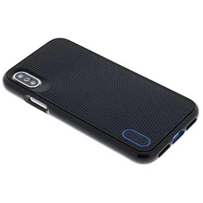 Image de Gear4 Battersea Coque Rigide avec Protection améliorée [D3O ] en Verre Mince et Robuste pour iPhone XS/X Bleu