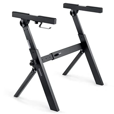 Image de Donner Support de Clavier Pliant, Piano Portable Robuste Style Z, Réglable et Pliable, Convient aux Claviers MIDI 37 54 61 88 Touches Électroniques Pianos Numériques, DKS 100