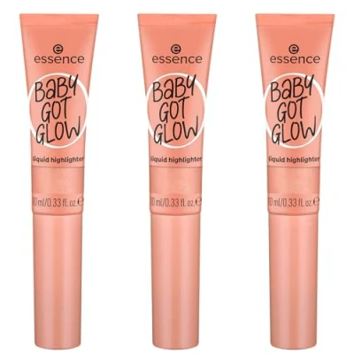 Image de essence Baby Got Glow Highlighter N 30 Liquide qui définit le résultat express, facile à enlever, brillant, végétalien, sans huile, paraben, particules de microplastique, 10 ml