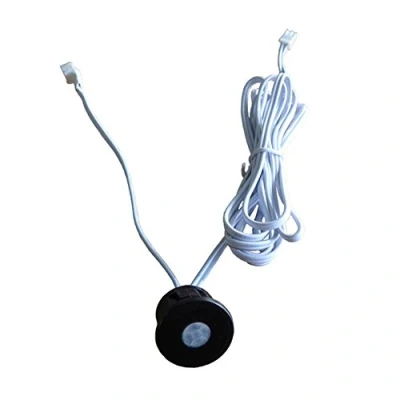 Image de Mini interrupteur détecteur de mouvement infrarouge PIR DC 12 V LED Noir