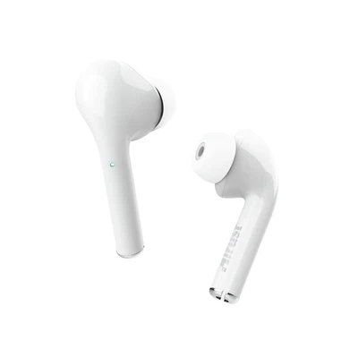 Image de Trust Mobile Nika Touch Écouteurs Bluetooth sans Fil avec Coque de Charge, True Wireless, Micro Intégré, Jusqu&#039;à 16h d&#039;utilisation, pour Android, Chrome OS, iOS, MacOS, Windows, Blanc