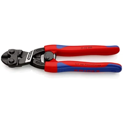 Image de Knipex Pince pour installations électriques chromée, homologuées VDE ; avec œillet de fixation intégré d&#039;un dispositif antichute 200 mm (carte LS/blister) 13 96 T BK