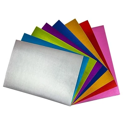 Image de Interdruk Caoutchouc Mousse A4 Artisanale, Metallic, Set de 8 Pièces