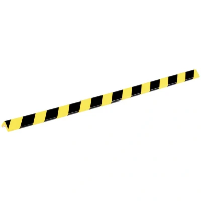 Image de DURABLE Profilés de protection d&#039;angles C35 avec bandes adhésives pour signaler les zones dangereuses 1 m Paquet 5 Jaune/Noir 1102132
