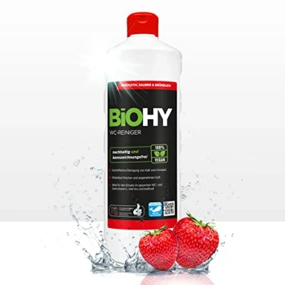 Image de BiOHY nettoyant WC (Bouteille de 1l) Gel visqueux Concentré Idéal Contre Le tartre urinaire (WC Reiniger)