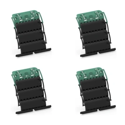 Image de Ensemble de 4 attaches Verrou ZF Clicksur H875F pour tablier volet roulant Fixation sécurisée volets roulants automatique 3 maillons Attache clipsable sécurité anti effraction