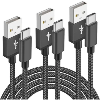 Image de Câble USB C Charge Rapide [Lot de 3,1M+2M+3Mètres] Cable Type Chargeur pour Samsung Galaxy S20 S21 S22 Plus Ultra S10 S10E S8