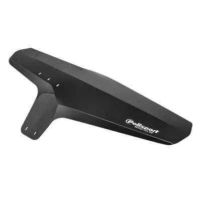 Image de POLISPORT 8624600001 Garde Boue Avant ou arrière Universel Mud Slim 2 en 1 pour vélos de Route Couleur Noir