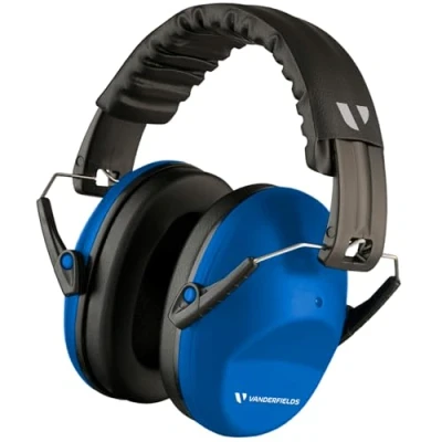 Image de Vanderfields Casque Anti Bruit Adulte, Homme et Femme avec 26dB SNR Réglable Pliable Confortable Protection Auditive pour Chantier, de l&#039;aéroport, Feux d’Artifice, Travail