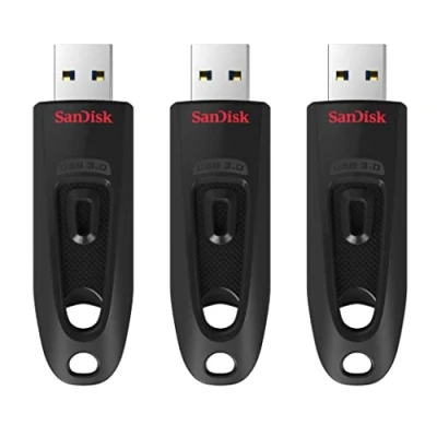 Image de SanDisk Ultra 32 Go Clé USB avec 3.0 et jusqu&#039;à 130 Mo/s en lecture Lot de 3 unités