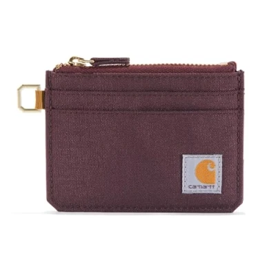 Image de Carhartt Portefeuille décontracté en Nylon avec Fermeture éclair pour Femme Motif Canard Bordeaux foncé Taille Unique