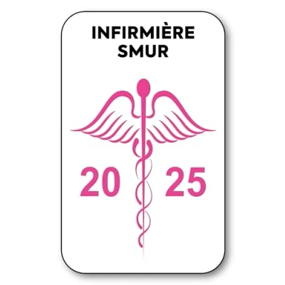 Image de SIGNAL SAFETY Autocollant Sticker Vignette Caducée 2025 pour Pare Brise en Vitrophanie V8 Infirmiere SMUR