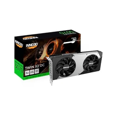 Image de GeForce INNO3D RTX 5070 TWIN X2 12Go OC GDDR7 DLSS 4