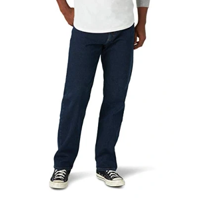Image de Wrangler Authentics Classic 5 Pocket Relaxed Fit Jean Pantalon dcontract, Midnight Flex, 34W / 32L Homme