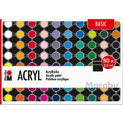 Image de Marabu Peinture acrylique Marabu, multicolore, 3.5ml