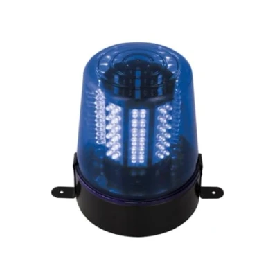 Image de HQ Power Gyrophare avec 108 LED, augmente la sécurité et visibilité, vitesse de rotation réglable, adaptateur/chargeur inclus, économie d&#039;énergie, 14 VDC, bleu