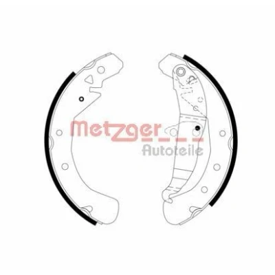 Image de METZGER MG 967 Mâchoires De Frein Essieu arrière 230 42 avec levier OPEL: Astra H 3/5 portes, Combo C Tour, Zafira A