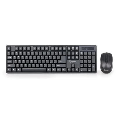 Image de Ensemble clavier et souris sans fil Gembird KBS W 01 2.4 GHz Noir