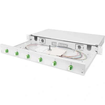 Image de Digitus Boîte d&#039;épissure pour fibres optiques, équipée, 6x LC APC DX, OS2 Neuf