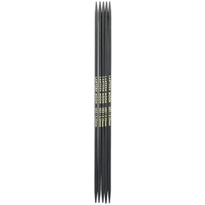 Image de Lantern Moon Double Pointu Aiguilles, Noir, 20 cm, 3,25 mm, Set de 5 Pièces