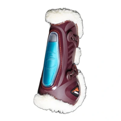 Image de eQuick Protèges Tendons eShock Front Fluffy Marron Cob