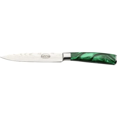 Image de Rockingham Forge Sunrise Collection 15cm Couteau de Chef en Acier Inoxydable X40Cr13 et Poignée Résine, Vert