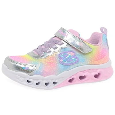 Image de Skechers 302315l Smlt Basket, Maille synthétique argentée, 32 EU