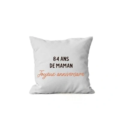 Image de CADEAUX.COM Coussin Message Maman 84 Ans Personnalisé Housse Vert océan Personnalisable Cadeau Anniversaire Femme Fete des Meres