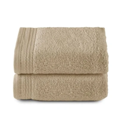 Image de Top Towel Premium Grandes Serviettes de Bain 2 essuie Mains 50 x 100 cm 100% Coton 600 grammes Chameau