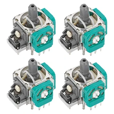 Image de 4 pièces Potentiomètres Analogiques 3D Joystick Contrôleur de Remplacement Poignée Pouce,Module Capteur Joystick, sans Fil à Bascule pour Xbox One