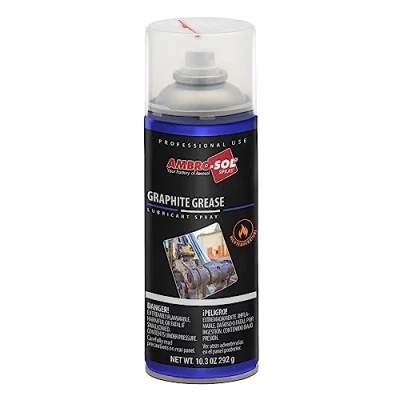 Image de Ambro Sol G019 Graisse Spray au Graphite Noir, Lubrifiant Idéal pour Machines Terrestres, Agricoles, Construction, Aérosol en Fer Blanc 100% Recyclable à l’Infini de 400 ml