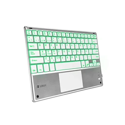Image de Clavier Bluetooth avec Support pour Tablette Subblim SUB KBT SMBT50 Espagnol Qwerty Noir/Blanc