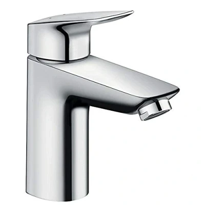 Image de Hansgrohe Mitigeur de lavabo hg 100 logis chromé sans garniture d&#039;écoulement, Argent, pour Taille L: 10 cm