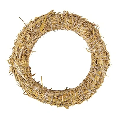 Image de Rayher Couronne en paille, nature, 1 pce., Ø35cm, non soudée, arts créatifs, composition florale sèche et artificielle, communion, mariage, Noël 8907331