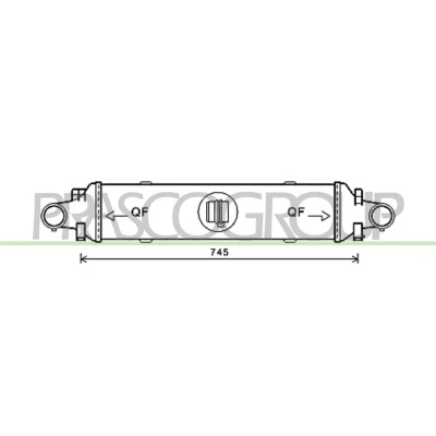 Image de PRASCO ME029N004 Intercooler avec raccords rapides MERCEDES BENZ: Classe C Berline, Break, E Berline