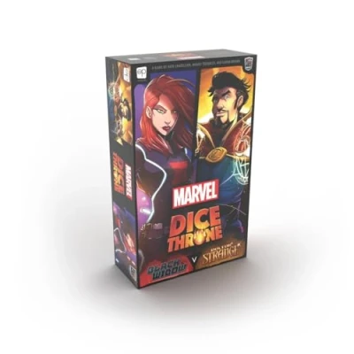 Image de The OP USAopoly Dice Throne Marvel Black Widdow &amp; Doctor Strange 2 Hero Box avec Widow, Compatible l&#039;écosystème Anglais