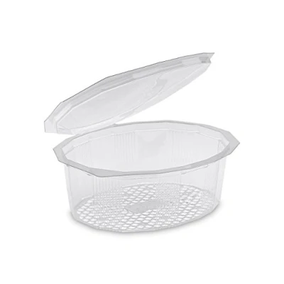 Image de GUILLIN MULTIPACK M750C SACHET DE 50 Boite 750cc A Couvercle Charniere Rentrant, Polyéthylène, Transparent, 17,3 x 14,5 5 cm