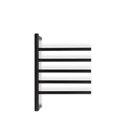 Image de CREATE / Warm Towel Minimal/Porte Serviettes électrique avec Barres pivotantes 180 Noir 62,2x51,6 cm/Silencieux, Basse consommation, matériaux légers et résistants, 80W