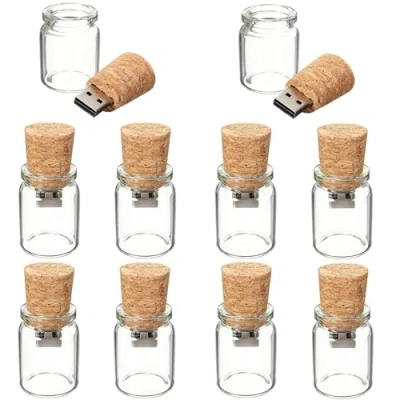 Image de 10pcs Drift Bouteille mignon USB Flash Drive Mémoire Stick U Disk pouce du Bâton de rangement cadeau Noël 4 Go