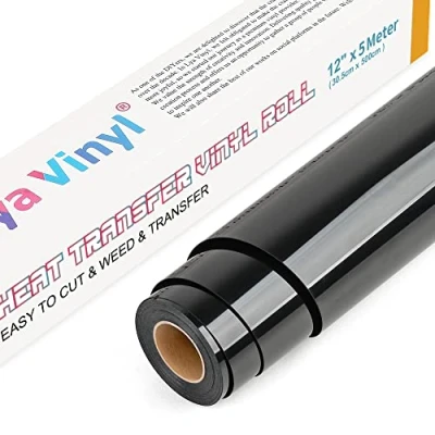Image de Lya Vinyl Vinyle Thermocollant 30,5 cm x 5 m, flexfolie pour plotter textile, adapté à Silhouette Cameo. Utilisé transfert sur textiles, T shirts, tissus dans projets DIY.