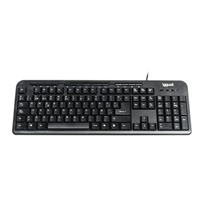 Image de iggual CK BASIC 120T clavier Universel USB QWERTY Espagnole Noir Neuf